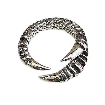 Женское готическое кольцо с когтями из стерлингового серебра 925 пробы