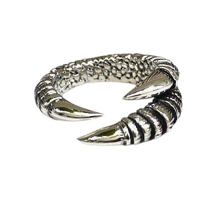 Женское готическое кольцо с когтями из стерлингового серебра 925 пробы