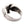 Bague en argent et croix en cristal gothique, croix en relief sur l'épaule