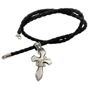 Gothic Kreuz Sterling Silber Herrenanhänger