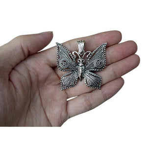 Colgante Gótico Mariposa Calavera