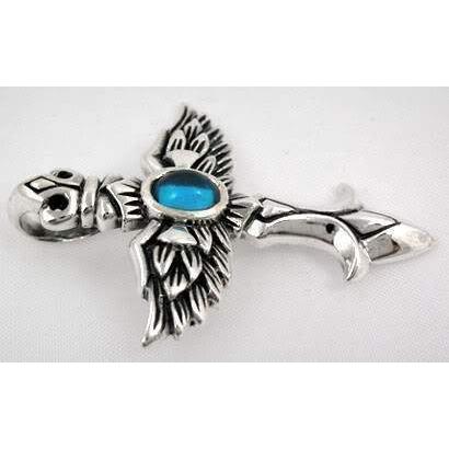 Sterling Silver Gothic Wings Pendants