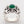 Загрузить изображение в программу просмотра галереи, Племенное мужское кольцо с зеленым агатом
