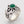 Загрузить изображение в программу просмотра галереи, Племенное мужское кольцо с зеленым агатом
