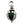 Load image into Gallery viewer, Silver Green Moonstone Gothic Pendant
