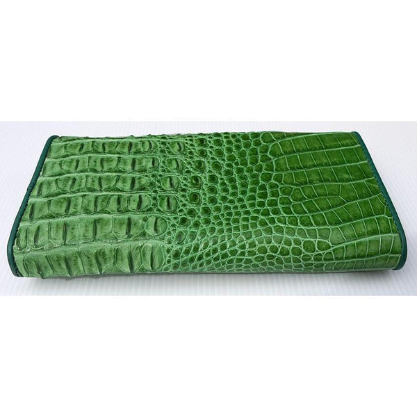 Green Crocodile Leather Wallet