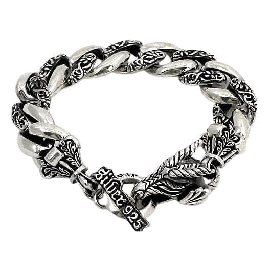 Bracciale Dragon Griffin in argento sterling 925