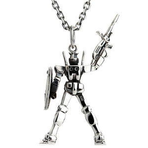 Collar con colgante Gundam de plata esterlina
