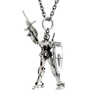 Collar con colgante Gundam de plata esterlina