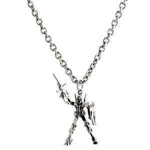 Collar con colgante Gundam de plata esterlina