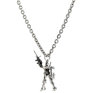 Collar con colgante Gundam de plata esterlina