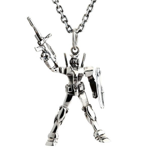 Collar con colgante Gundam de plata esterlina