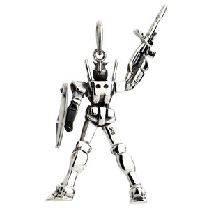 Collar con colgante Gundam de plata esterlina