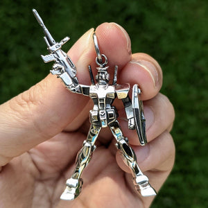 Collar con colgante Gundam de plata esterlina