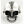 Carica l&#39;immagine nel visualizzatore Galleria, Anello da motociclista con teschio a mezza mascella da uomo in argento sterling
