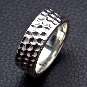 Bague pour homme en argent sterling 925 martelé