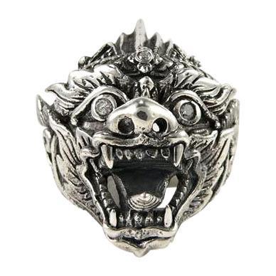 Sterling Silver Hanuman Tattoo Ring