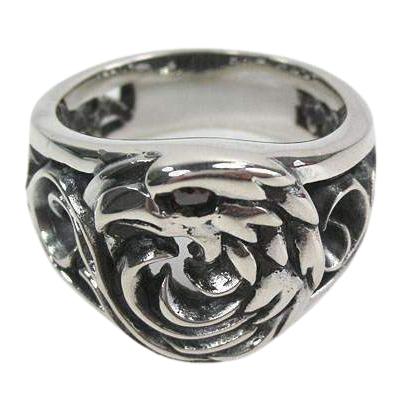 Байкерское кольцо Harley Eagle из стерлингового серебра