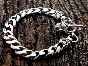 Heart Key Silver Bracelets
