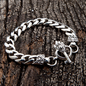 Heart Key Silver Bracelets