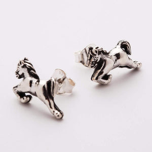 Sterling Silver Horse Earrings