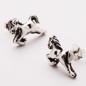 Sterling Silver Horse Earrings