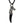 Ladda in bild i Galleri Viewer, Silver Horse Svart Onyx Fang hänge halsband
