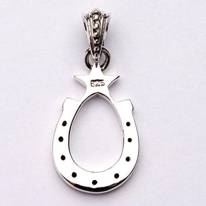Horseshoe Sterling Silver Pendant