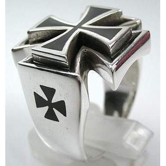 Sterling Silver Herr Iron Cross Ring