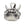 Silver Japanese Devil Oni Mask Pendant