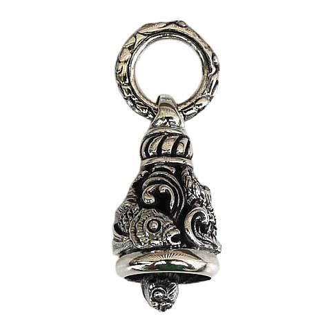 Silver Japanese Koi Bell Pendant
