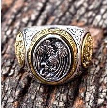 Sterling Silver Gothic Japanese Phenix Rings