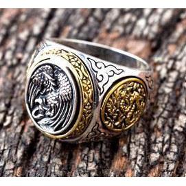 Sterling Silver Gothic Japanese Phenix Rings