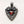 Red Garnet Twin Dragon Heart Sterling Silver Pendant, product view 1