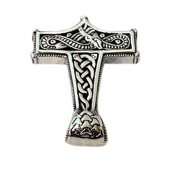 Silver Knot Thors Hammer Pendant
