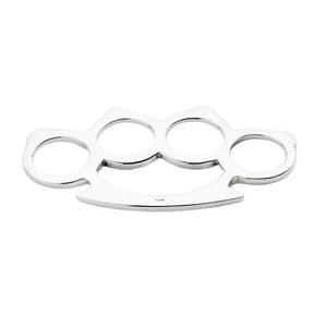 Small Knuckle Duster Sterling Silver Pendant: The reverse side of the knuckle duster pendant clearly showing the .925 sterling silver hallmark stamp