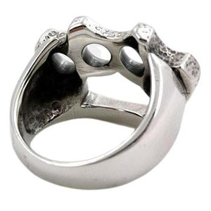 Bague plumeau en argent sterling