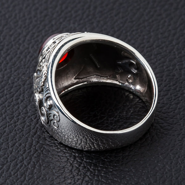 Серебряное мужское кольцо Koi Ruby