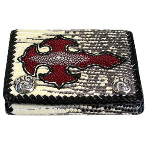 Komodo Leather Cross Biker Wallet