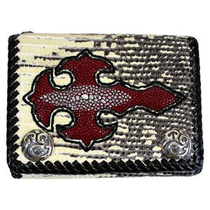 Komodo Leather Cross Biker Wallet