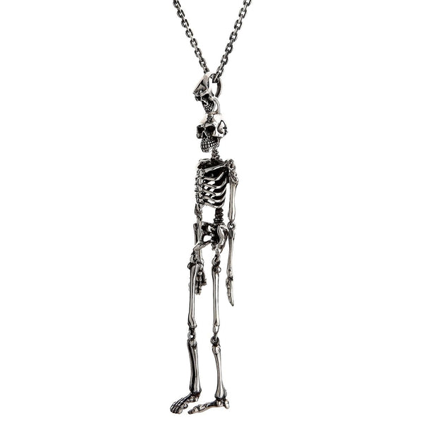 Halloween Ohrringe Schmuck Menschliches Skelett Anhänger Halskette +  Totenkopf Ohrringe