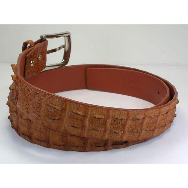 Cinturones Backbone de cocodrilo marrón claro