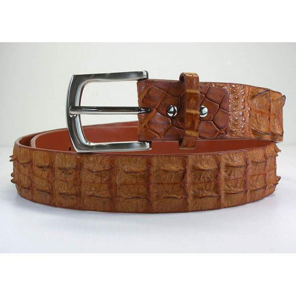 Cinturones Backbone de cocodrilo marrón claro
