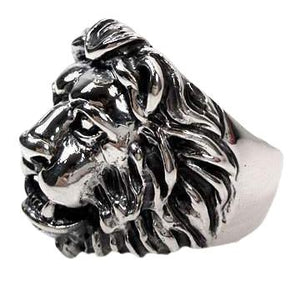 Bague Lion pour homme en argent sterling