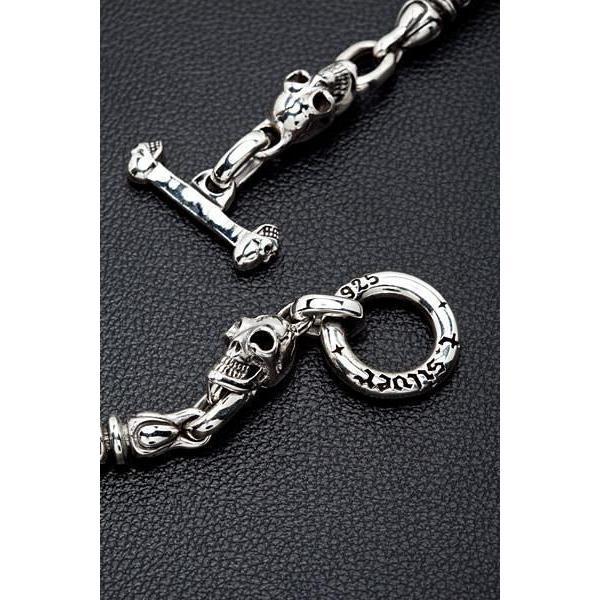 Biker-Halskette mit Löwenschädel aus Sterlingsilber