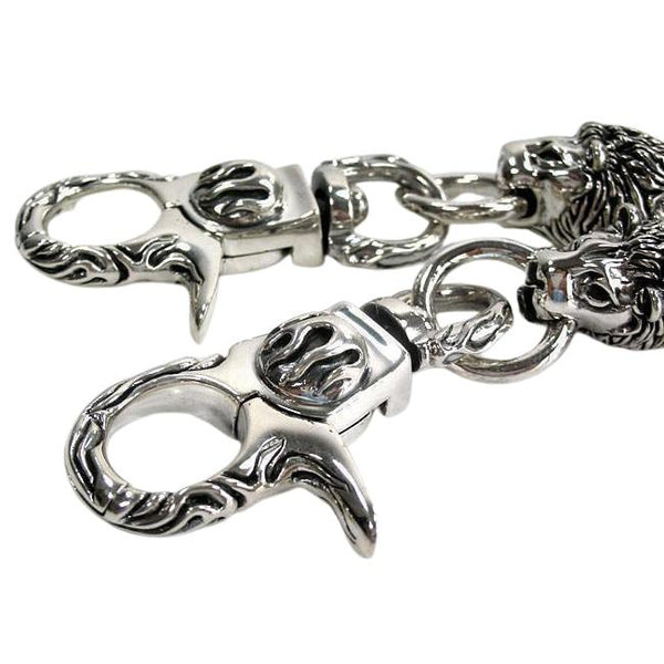 Sterling Silver Lion Wallet Chain