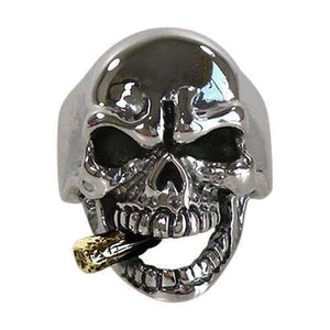 Anello Uomo Stella Argento Anello Uomo In Argento Sterling 925 - Design Stella Rocker, Biker, Gothic, Punk, Fatto A Mano Anello Uomo Argento 925 - Foto 2