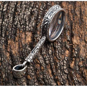 Magnifying Glass Silver Pendant