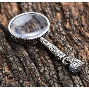 Magnifying Glass Silver Pendant