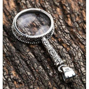 Magnifying Glass Silver Pendant